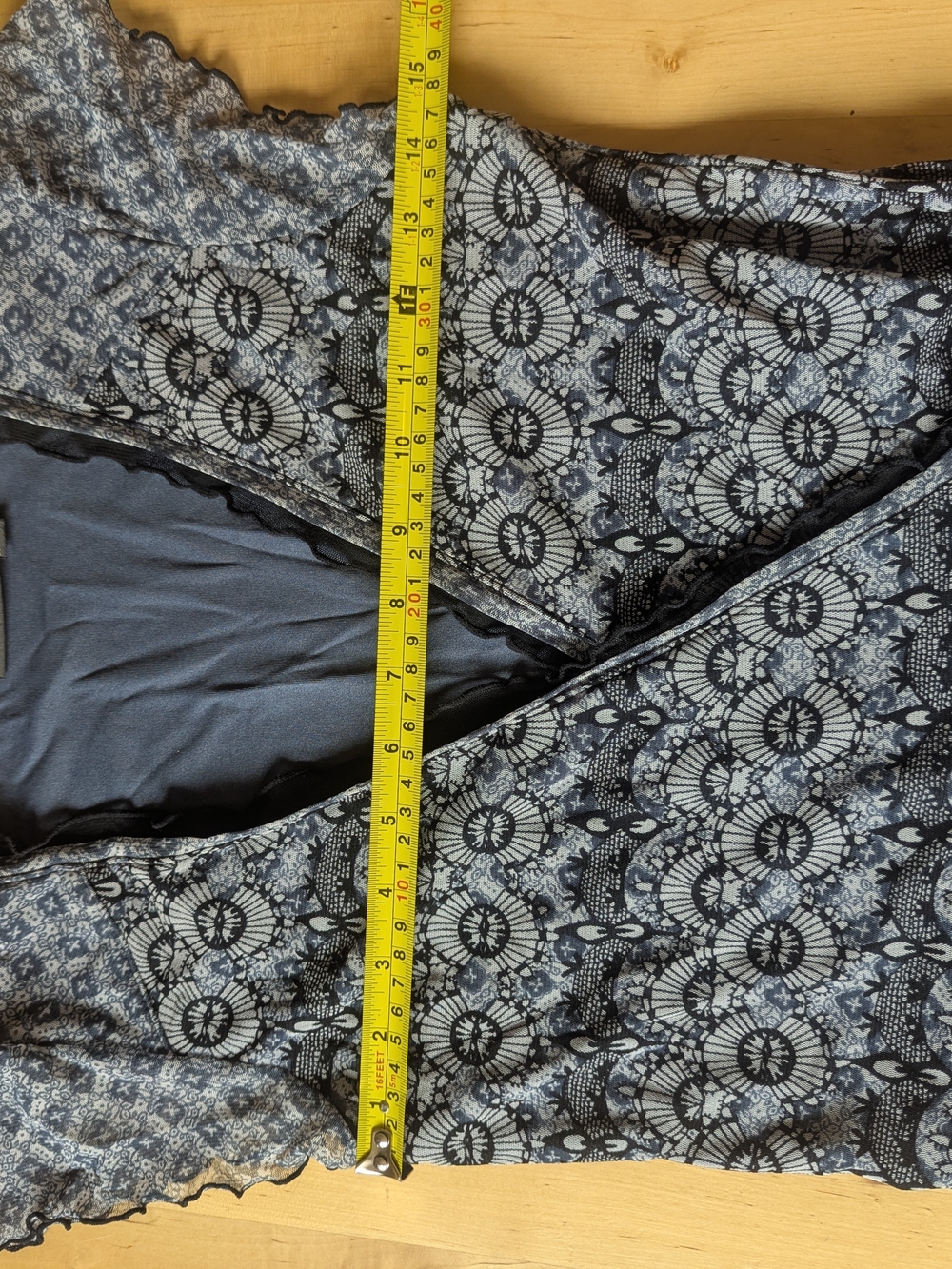 Mexx Wrap-Style Blue Patterned Women’s Dress XS - Picture 8 of 10